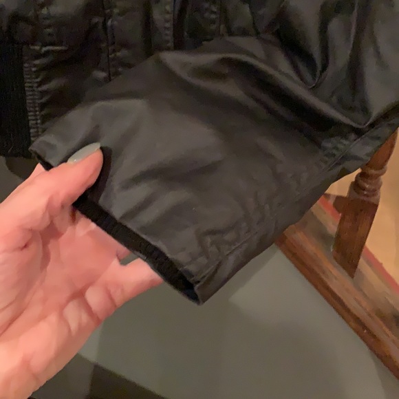 ONLY Waxed Cotton Canvas Bomber Jacket - Picture 4 of 8